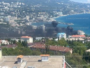 Drone attack on Yalta port in Crimea — air raid alert declared