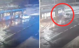 Uciekał przed policją, w bagażniku był 34-latek. Jest nagranie