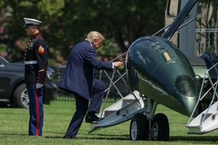 Incydent z udziałem śmigłowca Marine One. Na pokładzie był Trump