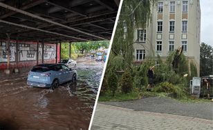 Nawałnice na Dolnym Śląsku: ściana fabryki w Jeleniej Górze się zawaliła, ewakuowano obozy harcerskie