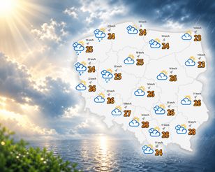 Weekend z deszczem i burzami. Na południu upał