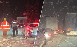 Blokada na trasie. realizowane są działania służb