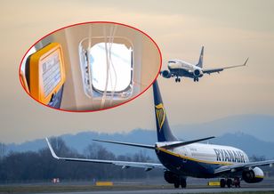 Ryanair zawrócił z Salonik do Niemiec — pęknięta szyba raniła pasażera
