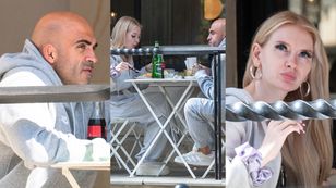Akop Szostak NA RANDCE z gwiazdą "Warsaw Shore". Odziani w szare dresy zakochani zajadali się burgerami (ZDJĘCIA)
