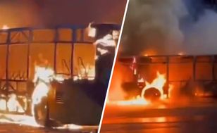 Potężny pożar autobusu w Szwajcarii. Co najmniej 6 osób zginęło