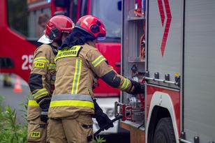 Wypadek podczas zawodów strażaków. Funkcjonariusz w szpitalu