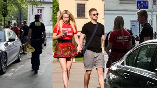 TYLKO NA PUDELKU: Marianna Schreiber z młodszym o 10 lat ukochanym wybrali się do Krakowa. Straż miejska założyła BLOKADĘ na ich auto (ZDJĘCIA)