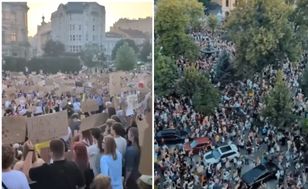Tysiące wyszły na ulice Kijowa. Protest przeciw decyzji Zełenskiego