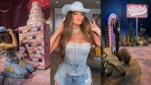 Khloe Kardashian świętowała 40. urodziny w klimacie country: pustynne dekoracje, okazały tort, PRYWATNY KONCERT Snoop Dogga (ZDJĘCIA)