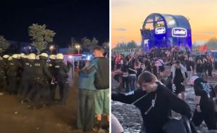 Awantura na festiwalu w Łodzi. W kierunku policji poleciały kamienie