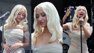 Christina Aguilera zaśpiewała na otwarciu Obama Presidential Center, a internauci dopytują: "CO SIĘ DZIEJE Z JEJ TWARZĄ?" (ZDJĘCIA)