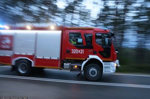 Pożar busa Wojska Polskiego. Poszkodowana żołnierka