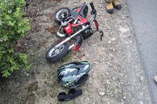 Sześciolatek ranny. Jechał minicrossem niedopuszczonym do ruchu