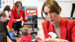 Rozpromieniona Kate Middleton odwiedziła ośrodek dla dzieci. Znów pokazała się w stylizacji Z SIECIÓWKI! (ZDJĘCIA)