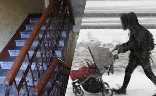 Pijana przewracała się z wózkiem. Dziecko trafiło do lekarzy