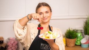 Cherry dumplings made with quark dough — no boiled potatoes needed