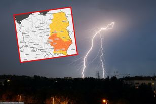 Burze z deszczem do 80 mm uderzą w osiem województw wschodniej Polski