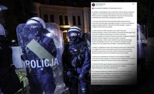 Policja podsumowuje działania przed TK. "Przedstawiamy rzeczywisty przebieg wydarzeń"