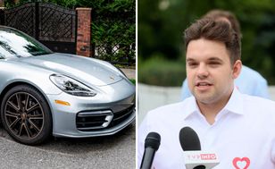 Kacprzyk widziany po aferze w Porsche. Pędził, łamiąc przepisy