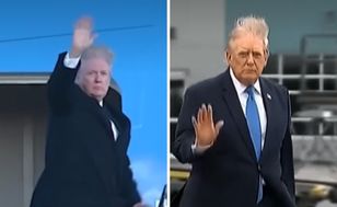 Wiatr zniszczył fryzurę Trumpa. Nagranie stało się viralem