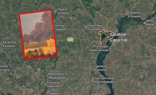 Rosyjska rafineria zaatakowana. Kłęby dymu nad Saratowem