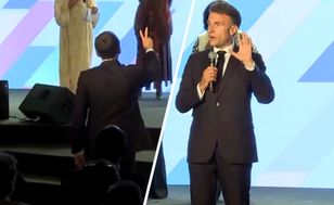 Macron skarcił publiczność. "Całkowity brak szacunku"