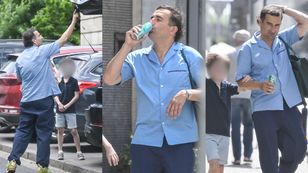 Misiek Koterski and son spotted leaving in a Porsche worth over 1 million zloty