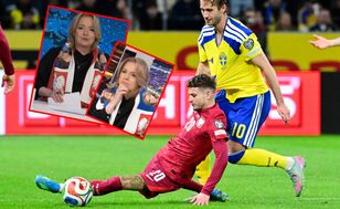 Holecka zaskoczyła widzów. Założyła szalik z orłami i... własną twarzą