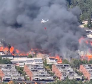 Pożar pod Drammen zniszczył ponad 100 mieszkań – Polak musiał uciekać
