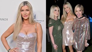 Joanna Krupa w błyszczącej mini bryluje na amerykańskich salonach w towarzystwie Tori Spelling i Selmy Blair (ZDJĘCIA)