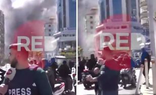 Atak Izraela uchwycony na żywo. Reporter nie przerwał relacji