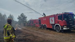 Pożar pod Warszawą. Ważne ogłoszenie ws. jednej z dróg