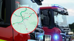 Pożar auta w tunelu na Zakopiance. Trasa była zablokowana