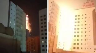 Nagrali moment ataku. Dron roztrzaskał się o hotel w Bahrajnie