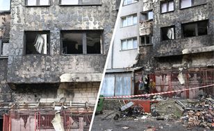 Pożar wiaty śmietnikowej w Strzelinie rozprzestrzenił się na blok — 24 osoby ewakuowane
