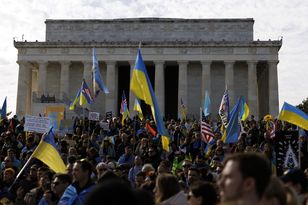 "Putin jest diabłem". Proukraińska manifestacja w Waszyngtonie