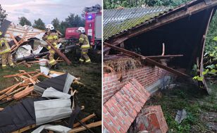 Trąba powietrzna w świętokrzyskiej gminie Osiek — zniszczone domy i auta