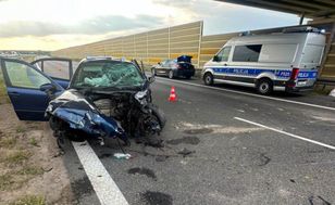 Wypadek na A2. Są ranni