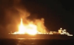 Rosyjski tankowiec płonie na Morzu Śródziemnym. To nie Iran