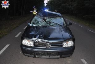 Auto wjechało w rowerzystkę z dziećmi na Lubelszczyźnie — troje rannych