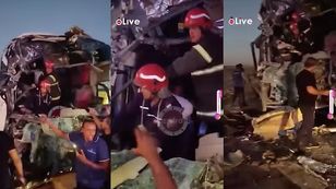 Tourist coach crashes in Sinai near Ras Sudr — 32 injured