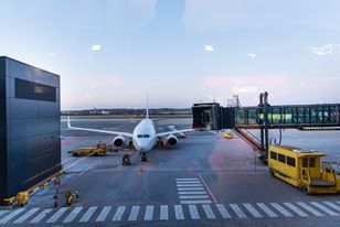 Samolot Enter Air potrącił zająca na pasie w Gdańsku