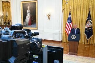 Major US networks skip Trump address; president threatens to revoke their licences