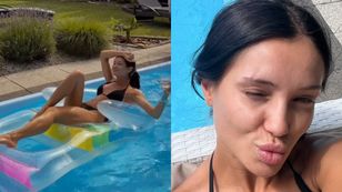 Influencerka Natsu wypoczywa u rodziców w bikini nad wodą