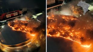 Słynny obiekt w ogniu. Nagrania z Parku Olimpijskiego w Rio de Janeiro