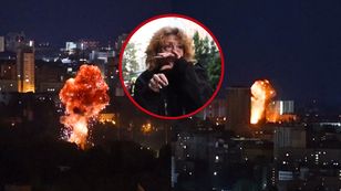 Rakiety i drony w Kijowie. Nagrania z potężnego ataku Rosji