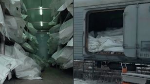 3 tys. ciał ukraińskich żołnierzy w wagonach. Przerażające nagranie