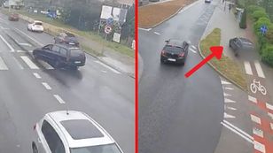 Wjechał na rondo. Potem takie sceny. 29-latek chyba stracił rozum
