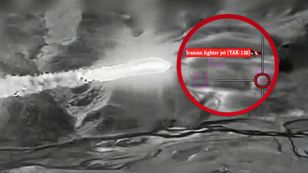 Zestrzelili myśliwiec Iranu. Nagrano historyczny moment nad Teheranem