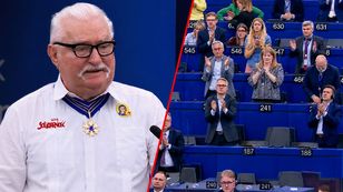 Wałęsa z orderem w PE. Tak powiedział o Rosji i USA